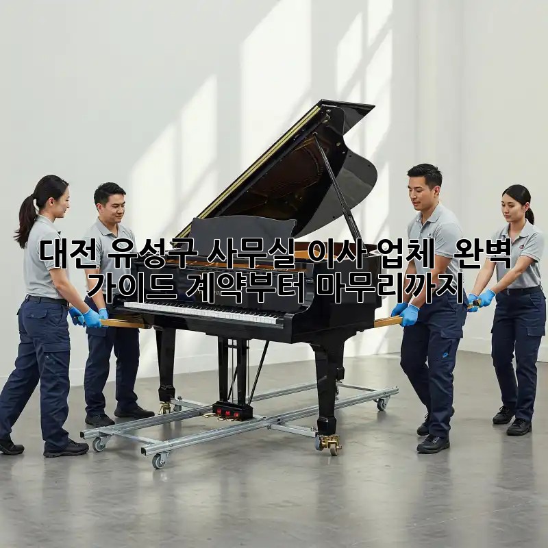 대전 유성구 사무실 이사 업체 🏢 완벽 가이드: 계약부터 마무리까지! 🚚