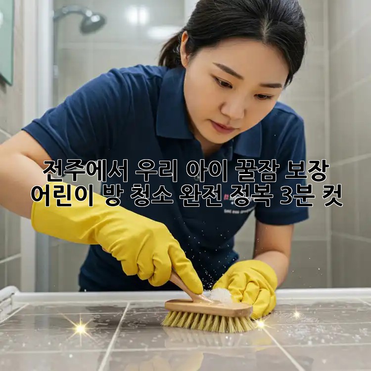 전주에서 우리 아이 꿀잠 보장! ✨ 어린이 방 청소 완전 정복 (3분 컷)