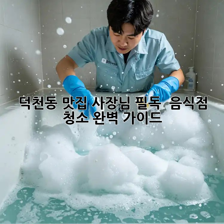 덕천동 맛집 사장님 필독! ✨ 음식점 청소 완벽 가이드 🧹
