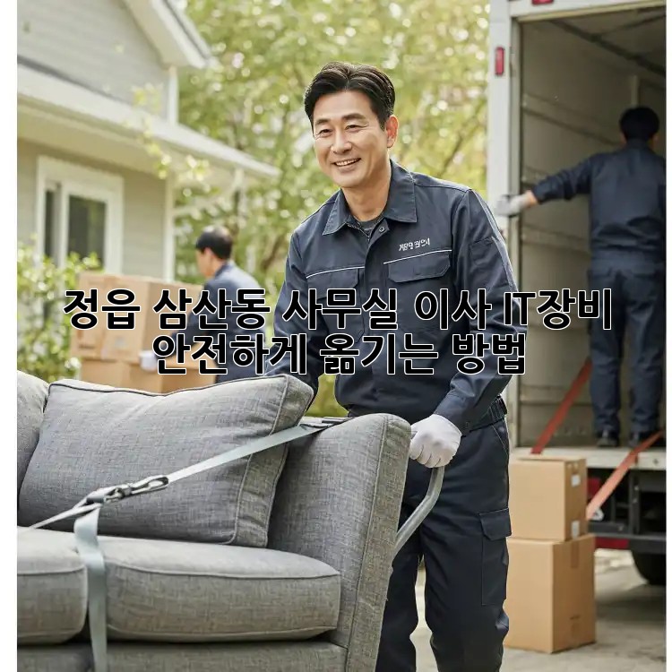정읍 삼산동 사무실 이사, IT장비 안전하게 옮기는 방법