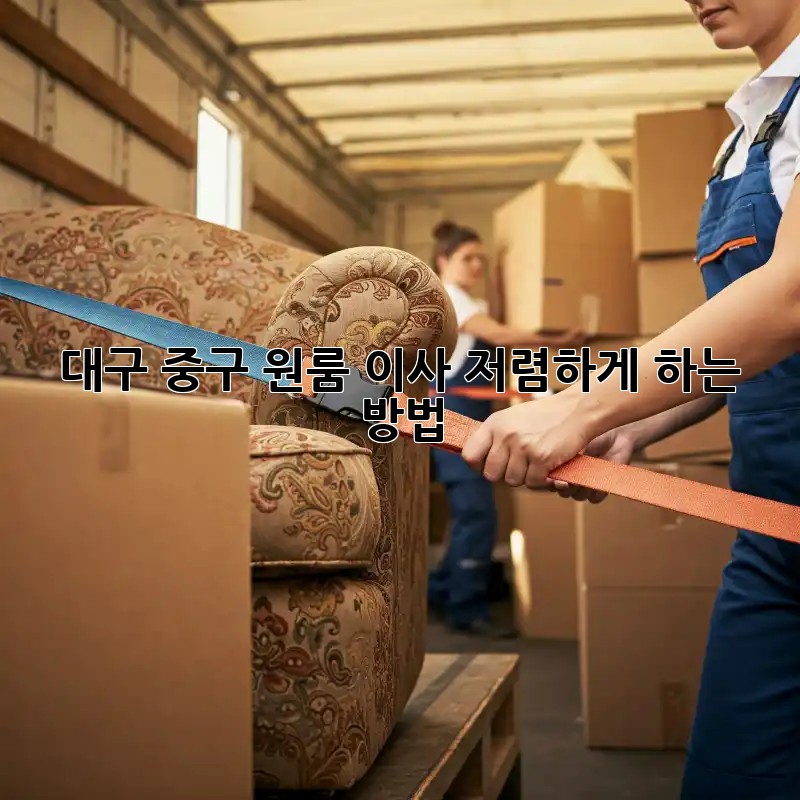 대구 중구 원룸 이사, 저렴하게 하는 방법