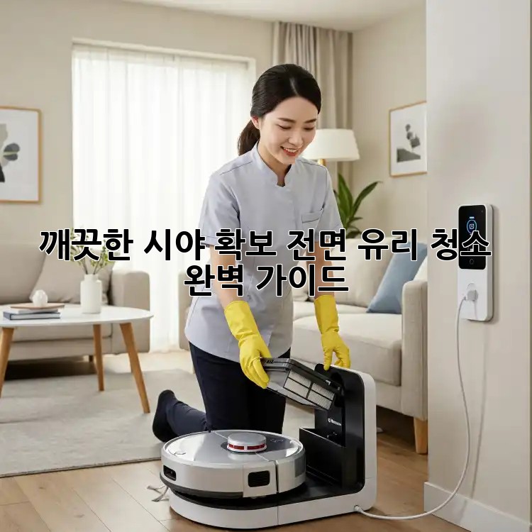 깨끗한 시야 확보! 전면 유리 청소 완벽 가이드
