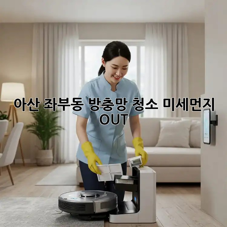 아산 좌부동 방충망 청소✨: 미세먼지 OUT! 🏡💨