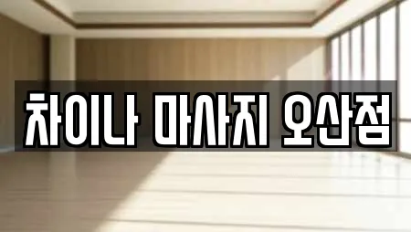 차이나 마사지 오산점