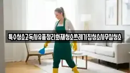 특수청소고독사유품정리화재청소쓰레기집청소사무실청소