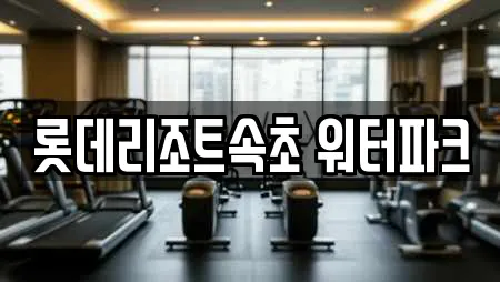 롯데리조트속초 워터파크
