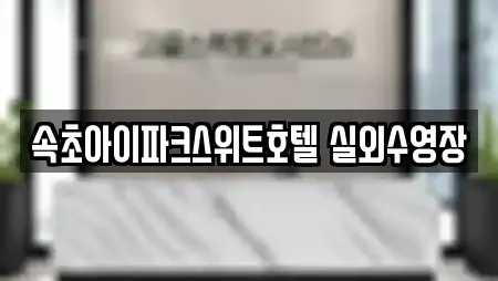 속초아이파크스위트호텔 실외수영장