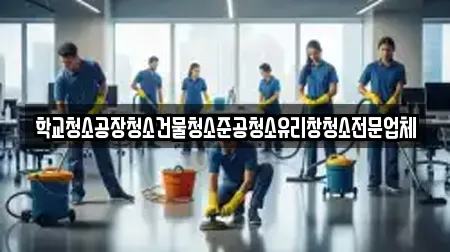 학교청소공장청소건물청소준공청소유리창청소전문업체