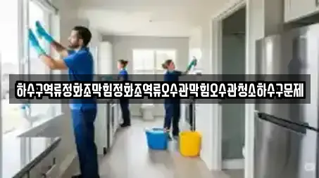 하수구역류정화조막힘정화조역류오수관막힘오수관청소하수구문제