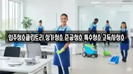 입주청소클린트리.상가청소.준공청소.특수청소.고독사청소