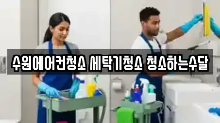 수원에어컨청소 세탁기청소 청소하는수달