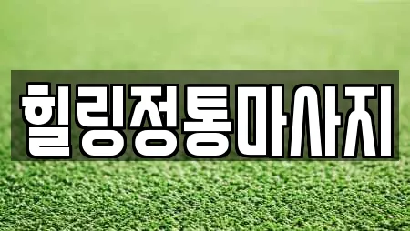 힐링정통마사지