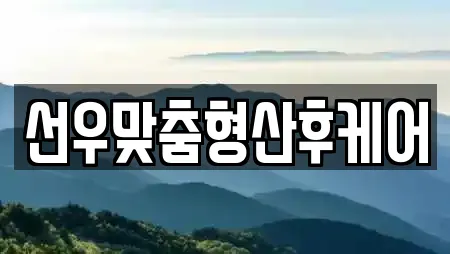 선우맞춤형산후케어