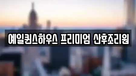예일퀸스하우스 프리미엄 산후조리원