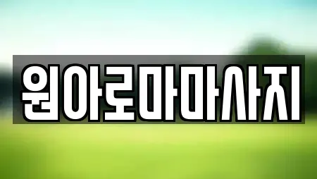 원아로마마사지