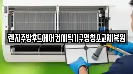 렌지주방후드에어컨세탁기구멍청소교체복원