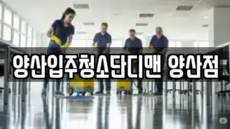 양산입주청소단디맨 양산점