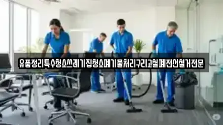 유품정리특수청소쓰레기집청소폐기물처리구리고철폐전선철거전문
