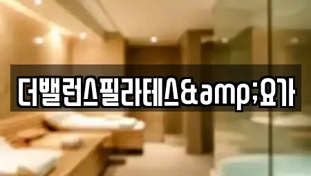 더밸런스필라테스&요가