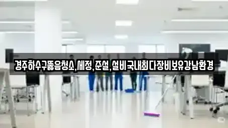 경주하수구뚫음청소,세정,준설,설비국내최다장비보유강남환경