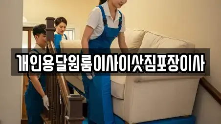 개인용달원룸이사이삿짐포장이사
