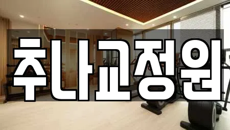 추나교정원