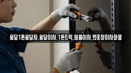 용달1톤용달차,용달이사,1톤트럭,원룸이사,반포장이사화물