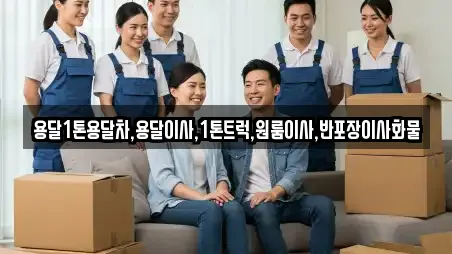 용달1톤용달차,용달이사,1톤트럭,원룸이사,반포장이사화물