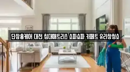 단잠홈케어 대전 침대매트리스 소파쇼파 카페트 유리창청소