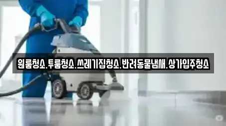 원룸청소.투룸청소.쓰레기집청소.반려동물냄새.상가입주청소