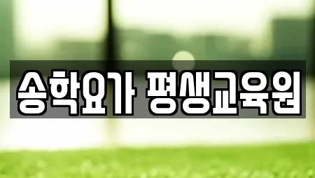 송학요가 평생교육원