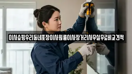 이사쇼핑우리동네포장이사원룸이사장거리사무실무료비교견적