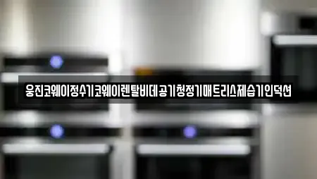 웅진코웨이정수기코웨이렌탈비데공기청정기매트리스제습기인덕션
