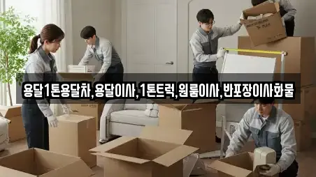 용달1톤용달차,용달이사,1톤트럭,원룸이사,반포장이사화물