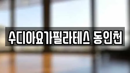 수디아요가필라테스 동인천