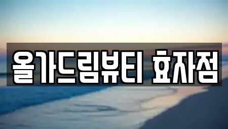 올가드림뷰티 효자점