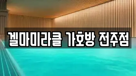 겔마미라클 가호방 전주점