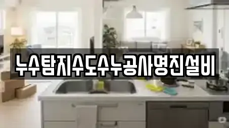 누수탐지수도수누공사명진설비