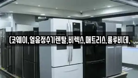 (코웨이,얼음정수기렌탈,비렉스,매트리스,룰루비데,