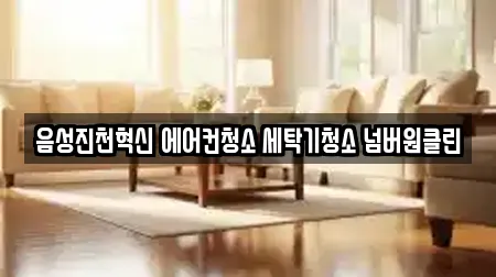 음성진천혁신 에어컨청소 세탁기청소 넘버원클린