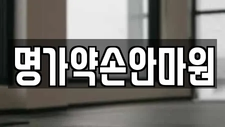 명가약손안마원