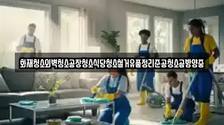 화재청소외벽청소공장청소식당청소철거유품정리준공청소곰방양중