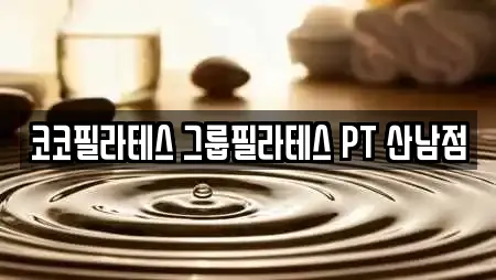 코코필라테스 그룹필라테스 PT 산남점