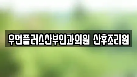 우먼플러스산부인과의원 산후조리원