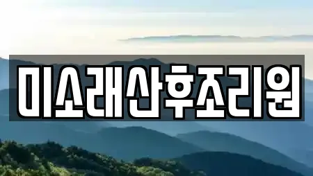 미소래산후조리원