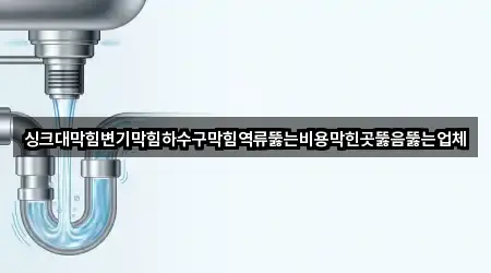 싱크대막힘변기막힘하수구막힘역류뚫는비용막힌곳뚫음뚫는업체