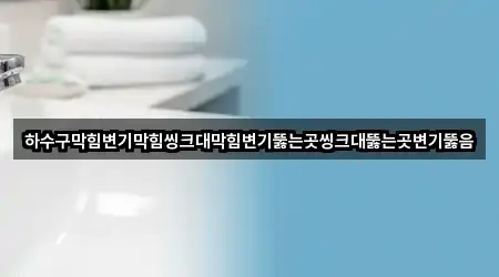 광주 하남동 변기뚫음 바로 연락하기 3곳