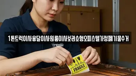 1톤트럭이사용달이사원룸이사보관소형오피스텔가정폐기물수거