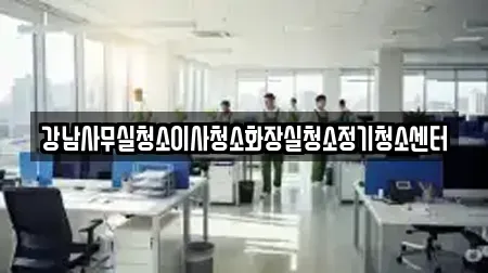 강남사무실청소이사청소화장실청소정기청소센터