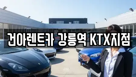 강원 강릉시 렌트카 전문 건아렌트카 강릉역 KTX지점